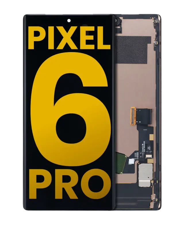 Écran OLED avec châssis et capteur d’empreintes pour Google Pixel 6 Pro (reconditionné, toutes couleurs)