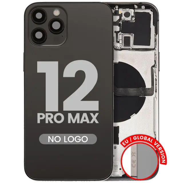 Châssis pour Apple iPhone 12 Pro Max (version EU, compatible premium, graphite)