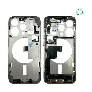 Châssis Intermédiaire Aftermarket (PIEC) Apple iPhone 15 Pro Titane Naturel