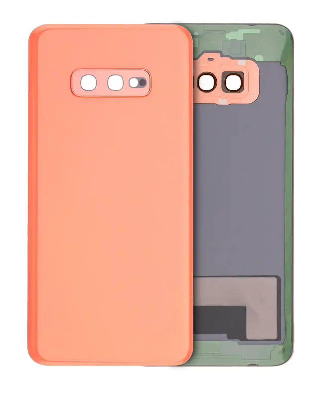 Vitre arrière pour Samsung Galaxy S10E (sans logo, compatible premium, Flamingo Pink)