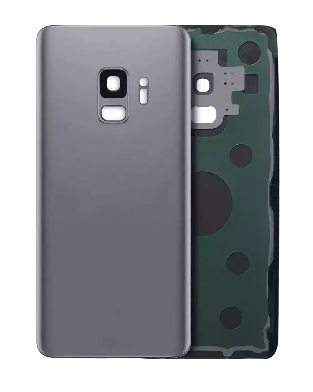 Vitre arrière pour Samsung Galaxy S9 (pack service origine, Titanium Gray)
