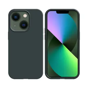 Coque Silicone Compatible pour Apple iPhone 13 Mini (#18) Noir