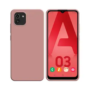 Coque Silicone Compatible pour Samsung Galaxy A03 A035F (#17) Rose