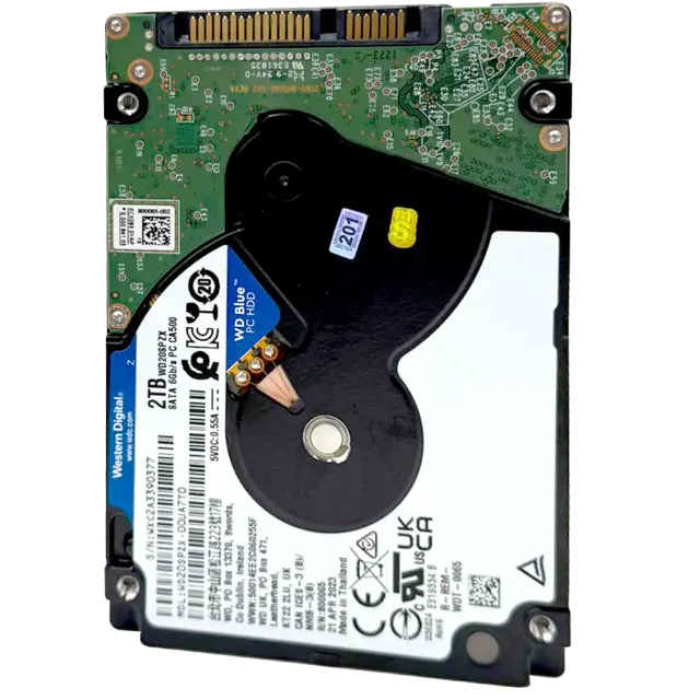 Disque dur interne WD Blue 2,5" 2 To 5400 tr/min (7 mm) (reconditionné)