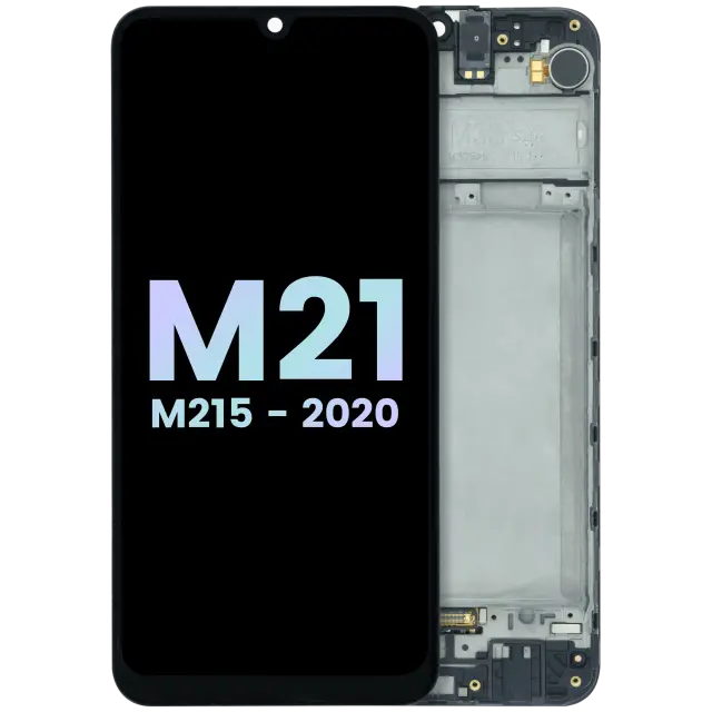 Écran OLED avec châssis pour Samsung Galaxy M21 (SM-M215) (pack service origine, noir)