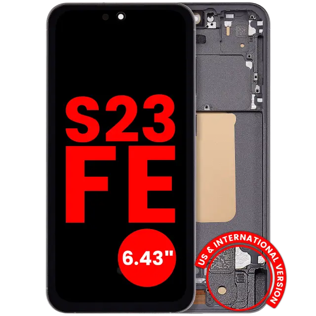 Écran OLED avec châssis pour Samsung Galaxy S23 FE 5G (US & International Version) (6.43") (graphite)