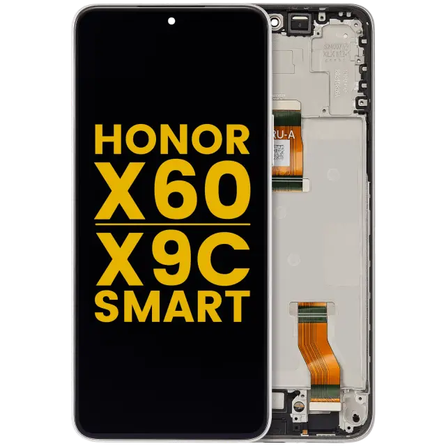 Écran LCD avec châssis pour Honor X60 / X9c Smart (reconditionné, argent)