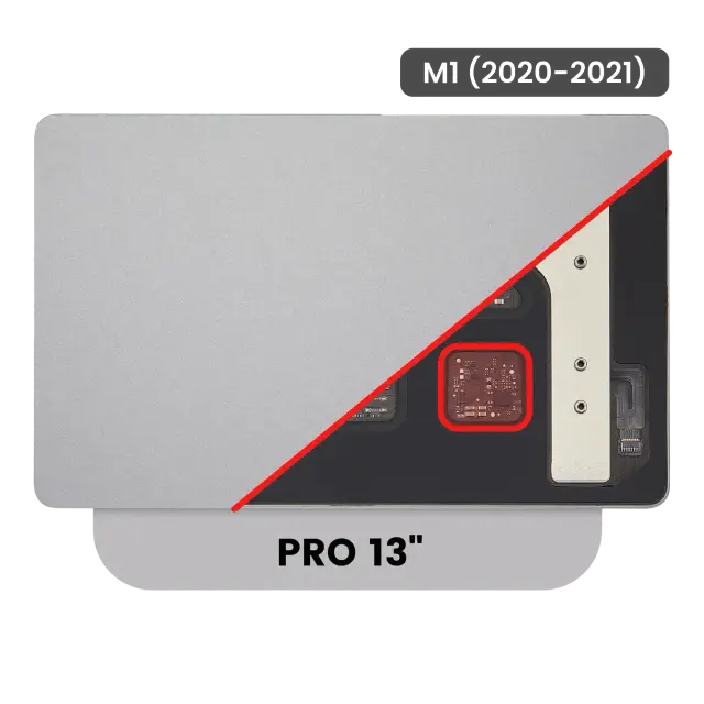 Pavé tactile pour Apple MacBook Pro 13" A2338 (2020-2021) (M1) (argent)