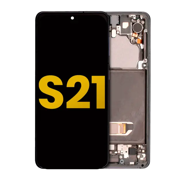 Écran OLED avec châssis pour Samsung Galaxy S21 5G (reconditionné, Phantom Gray)