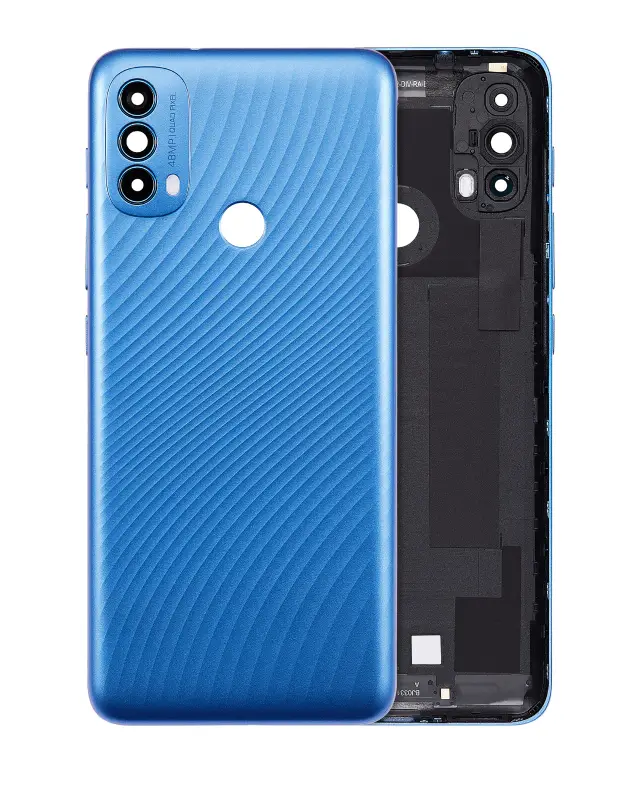Vitre arrière pour Motorola Moto E30 (XT2158-6 / 2021) (Digital Blue)