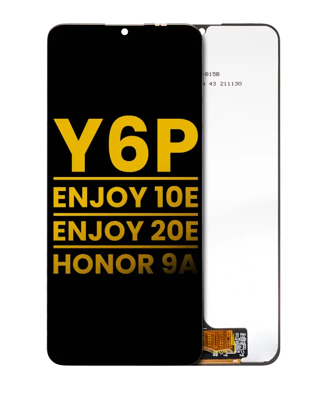 Écran LCD sans châssis pour Huawei Y6P / Enjoy 10e / Enjoy 20e / Honor 9A (reconditionné, toutes couleurs)