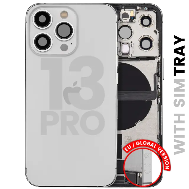 Châssis pour Apple iPhone 13 Pro (version EU, origine d'occasion — grade B, argent)
