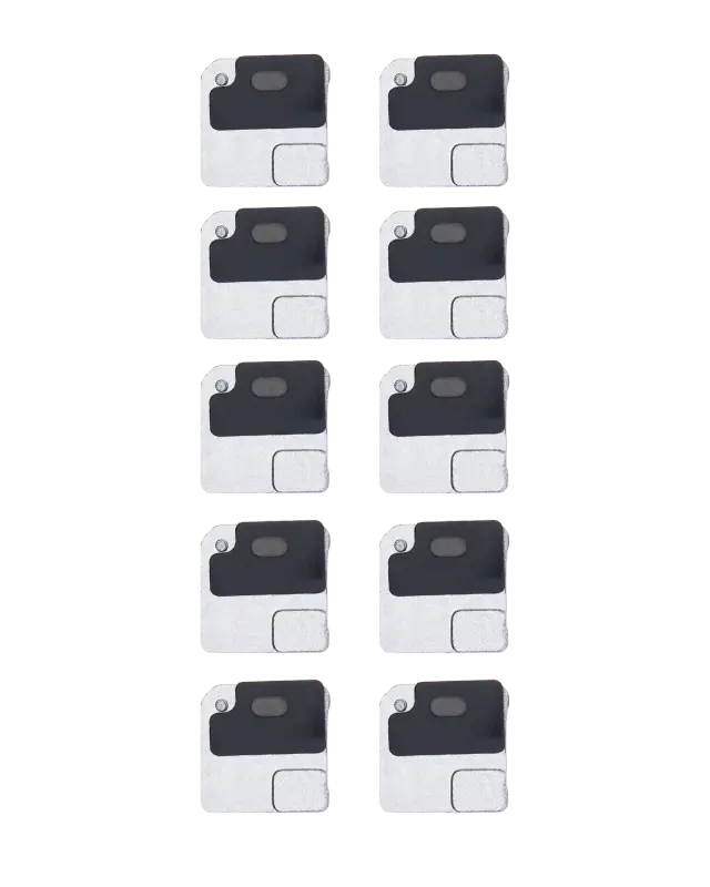 Support de nappe flash / alimentation pour Apple iPhone 12 (noir, lot de 10)