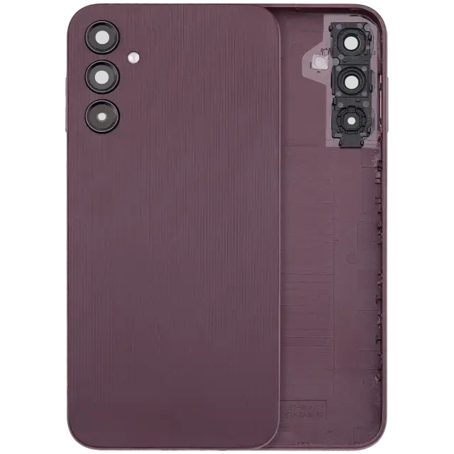 Vitre arrière pour Samsung Galaxy A14 4G (A145 / 2023) (sans logo, compatible premium, Dark Red)