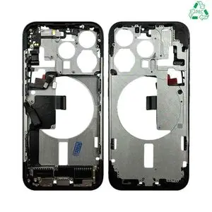 Châssis Intermédiaire Aftermarket (PIEC) Apple iPhone 15 Pro (Version US) Noir