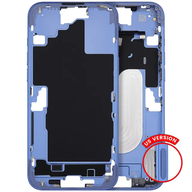 Châssis pour Apple iPhone 16 Plus (version US, compatible premium, Ultramarine)