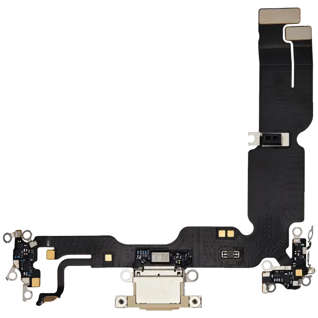 Dock de charge pour Apple iPhone 15 Plus (origine d'occasion, jaune)