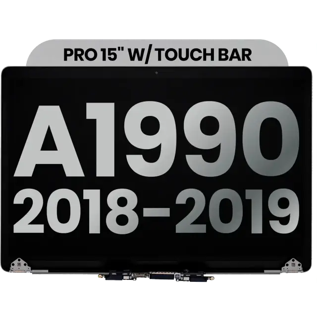 Écran pour Apple MacBook Pro 15" A1990 (2018-2019) (origine d'occasion, gris sidéral)