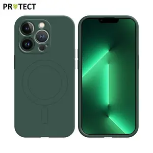 Coque de Protection IZ001 PROTECT pour Apple iPhone 13 Pro Max MagSafe Vert Foncé
