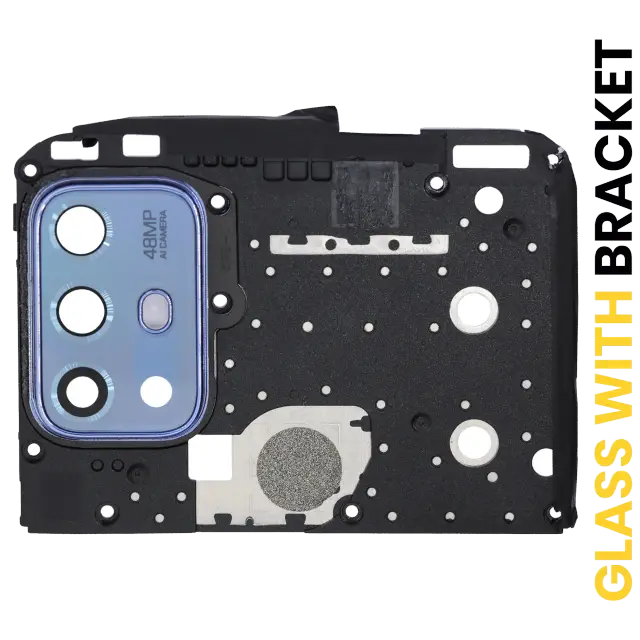 Lentille de caméra arrière avec support pour Motorola Moto G20 (XT2128 / 2021) (Breeze Blue)