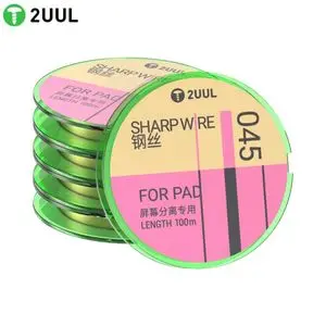 Bobine de Fil de Séparation d'Écran 2UUL Sharp Wire 045 100m (x5)