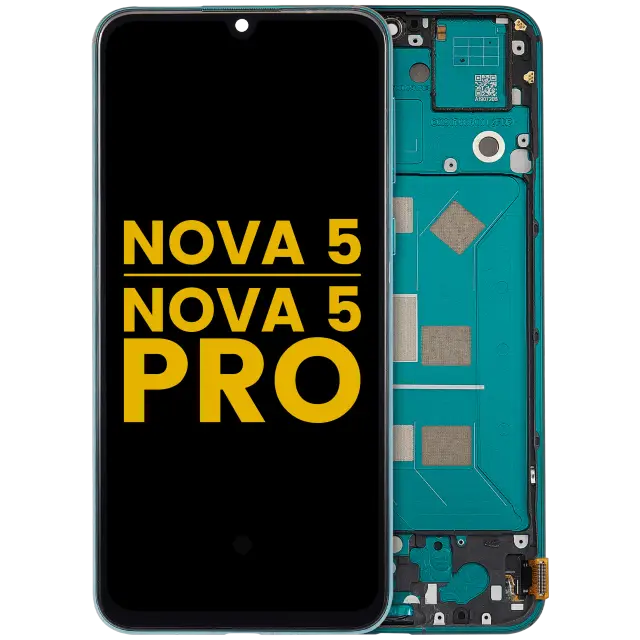 Écran OLED avec châssis pour Huawei Nova 5 (2019) / Nova 5 Pro (2019) (reconditionné, vert)