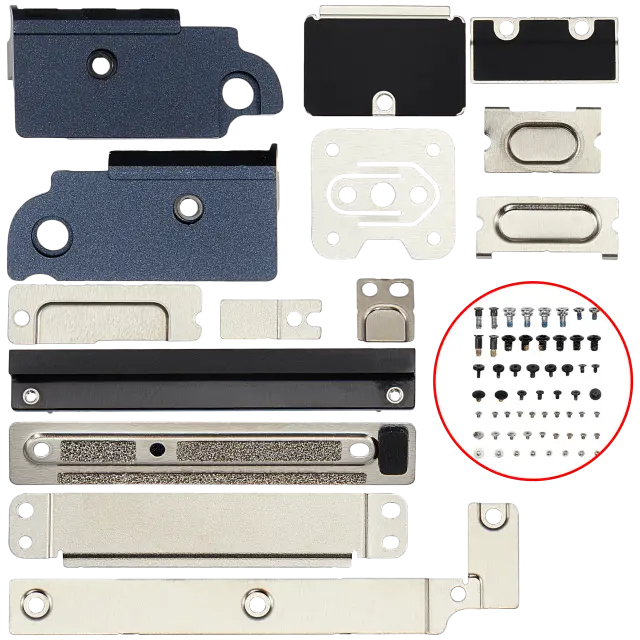 Jeu de petits supports métalliques pour Apple MacBook Air 13" (A3113 / Mid 2024 / A3240 / Early 2025)