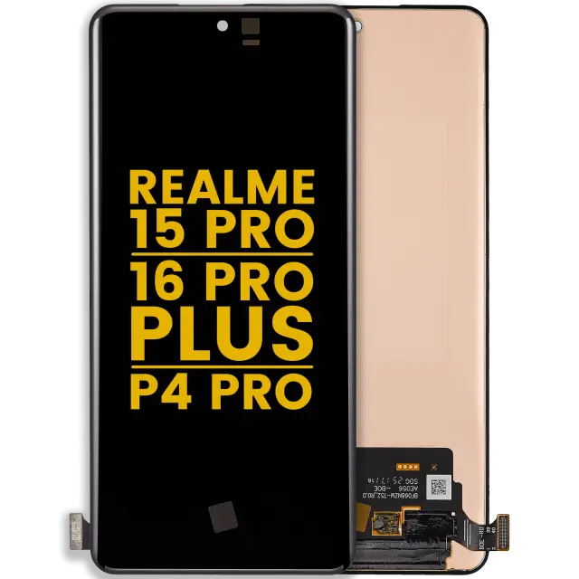 Écran OLED sans châssis pour Realme 15 Pro / 16 Pro+ / P4 Pro (reconditionné, toutes couleurs)
