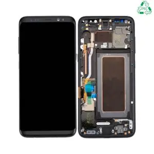 Écran Tactile Original Refurb avec Châssis (PIEC) Samsung Galaxy S8 G950 Noir
