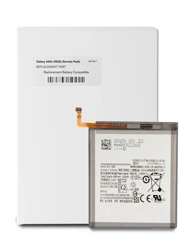 Batterie pour Samsung Galaxy A02 (A022) / A21s (A217) / A12 (A125) / A12 Nacho (A127) / A13 5G (A136U) / A13 (A135) / A04s (A047) /F13 (E135) /A13s (A137) /A13 4G (A135) (pack service origine)