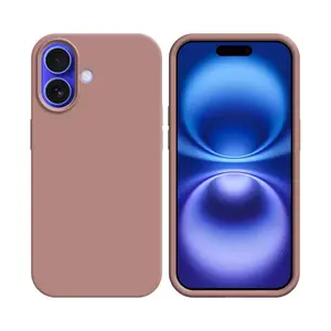 Coque Silicone Compatible pour Apple iPhone 16 (#06) Rose