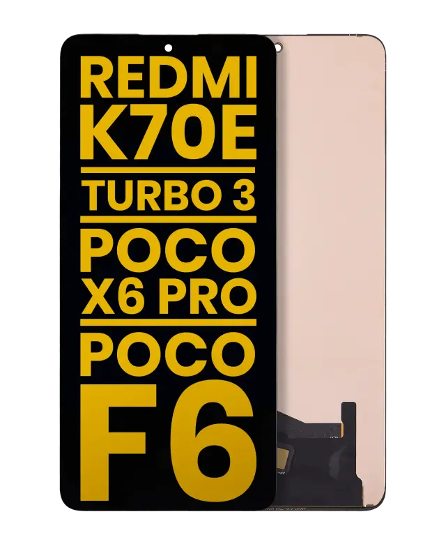 Écran OLED sans châssis pour Xiaomi Redmi K70E / Turbo 3 / Poco X6 Pro / Poco F6 (reconditionné, toutes couleurs)