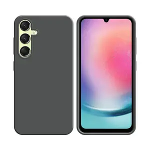Coque Silicone Compatible pour Samsung Galaxy A24 4G A245 (#5) Gris