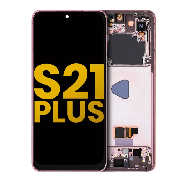 Écran OLED avec châssis pour Samsung Galaxy S21 Plus 5G (reconditionné, Phantom Violet / Pink / Gold)
