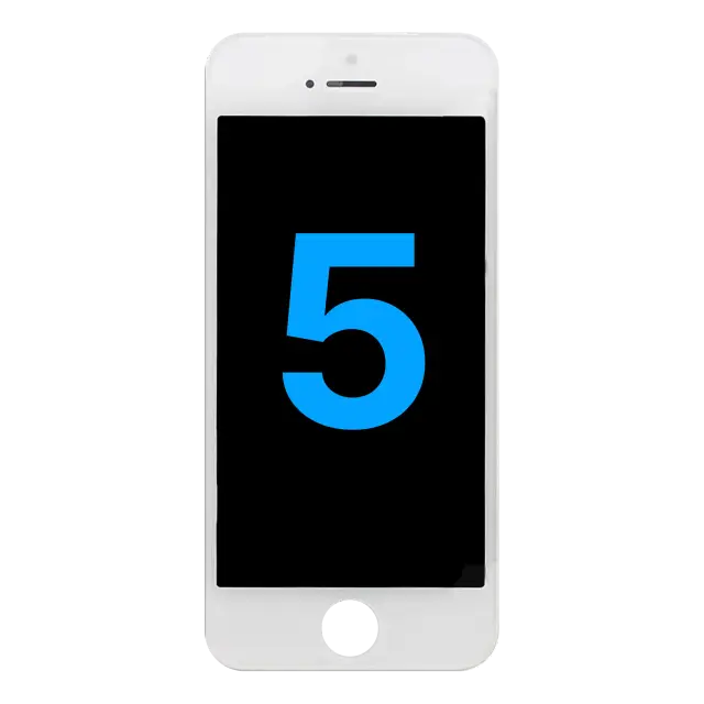 Écran LCD pour Apple iPhone 5 (compatible, blanc)