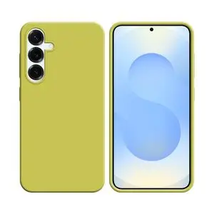 Coque Silicone Compatible pour Samsung Galaxy S25 Plus S936 (#6) Jaune