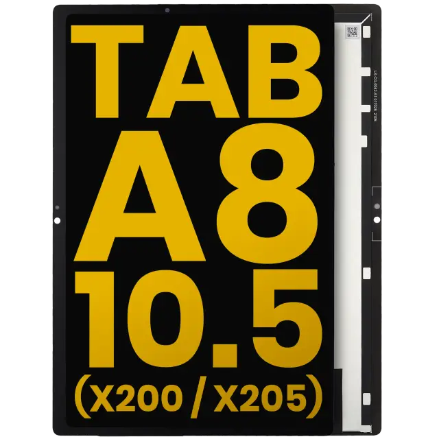 Écran LCD sans châssis pour Samsung Galaxy Tab A8 10.5" (X200 / X205) (2021) (reconditionné, noir)