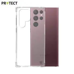 Coque Silicone Renforcée PROTECT pour Samsung Galaxy S22 Ultra S908 Transparent