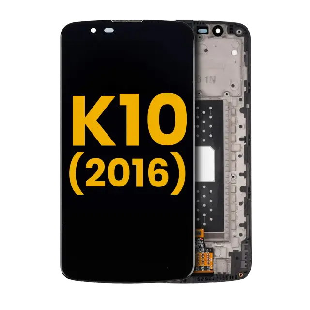 Écran LCD avec châssis pour LG K10 (2016) (reconditionné, noir)