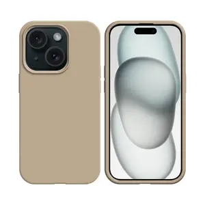 Coque Silicone Compatible pour Apple iPhone 15 Plus (#19) Rose Gold