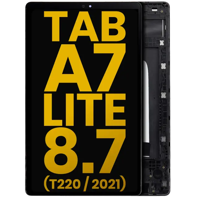 Écran pour Samsung Galaxy Tab A7 Lite 8.7" (2021) (T220) (WiFi Version, reconditionné, noir)
