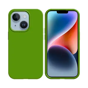Coque Silicone Compatible pour Apple iPhone 14 Plus (#31) Vert Clair