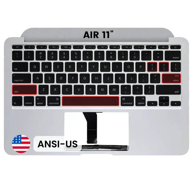 Châssis supérieur avec clavier ANSI US pour Apple MacBook Air 11" A1370 (2011)