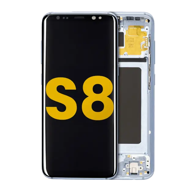 Écran OLED avec châssis pour Samsung Galaxy S8 (reconditionné, Coral Blue)