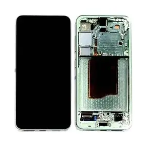 Écran Tactile Original Assembled avec Châssis Compatible Samsung Galaxy S25 S931 GH82-36329B Vert d'Eau