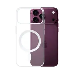 Coque Silicone MagSafe Compatible pour Apple iPhone 17 Pro Max/iPhone 18 Pro Max Transparent