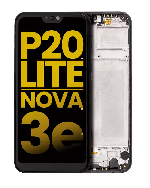 Écran pour Huawei P20 Lite / Nova 3e (reconditionné, noir)