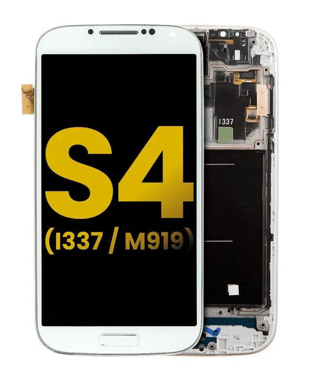 Écran OLED avec châssis pour Samsung Galaxy S4 (I337 / M919) (AT&T & T-Mobile / Straight Talk, reconditionné, blanc)