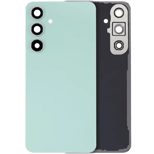Vitre arrière pour Samsung Galaxy S24 FE (sans logo, compatible premium, Mint)
