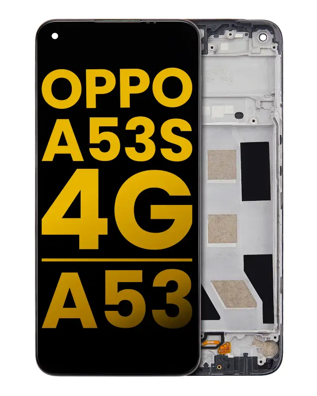 Écran LCD avec châssis pour OPPO A53S 4G / A53 (reconditionné, toutes couleurs)